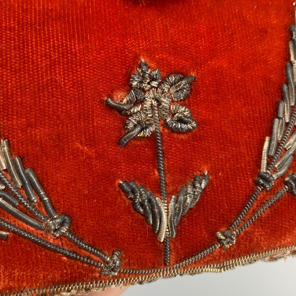 Vintage Afsal Stores Elegant Red Embroidered Women's party Bag Pakistan 🇵🇰 RARE! - Picture 17 of 17